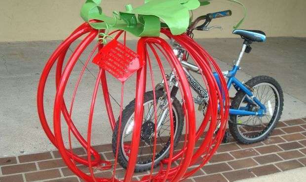 Tomato Bike Rack