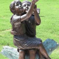 Leita Thompson Memorial Garden Bronzes at Leita Thompson Memorial Garden, Woodstock Road<br/>
By c. May 17th, 2006 and June 20th, 2007 Leita Thompson Memorial Garden Bronze