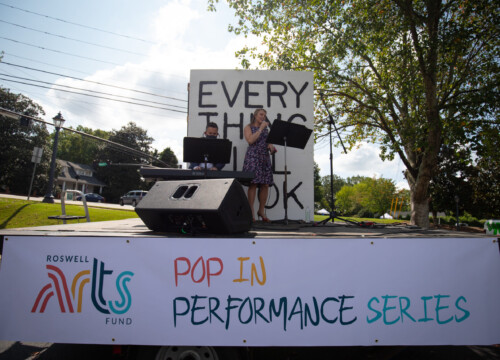 Roswell Arts Fund Pop in Performance 9-11-2020
Featuring vocalist Caitlin Bayles, conductor Rolando Salazar and artwork by Jason Kofke
Inaugural sponsors include: Cobb EMC Community Foundation, Siegel Insurance, Auto Owners Insurance, Gillman Insurance Problem Solvers, Jackie Vienneau and Dan and Amy White
Images by Cultural Gorilla, Amy Mack White
More information on upcoming performances and sponsorship opportunities please visit, http://54.157.118.26/initiatives/pop-in-performances/ or email info@roswellartsfund.org
